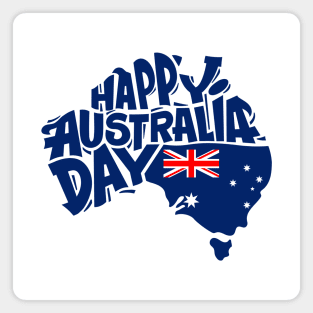 happy Australia day Magnet